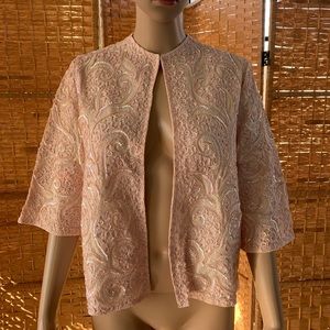 Vintage 60s 70s pastel sequin cardigan sweater